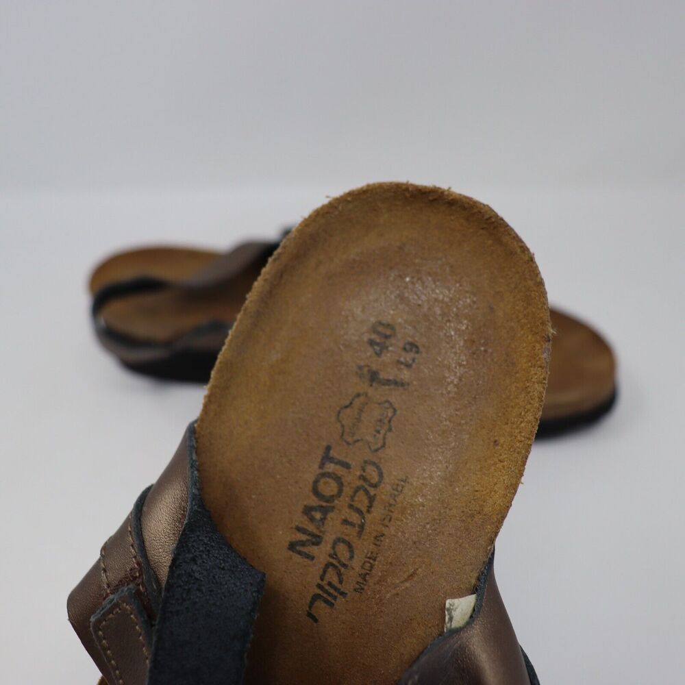 NAOT Kayla Women Size 40 US 9-9.5 Radiant Copper Strappy Comfort Orthotic Sandal - Picture 4 of 5